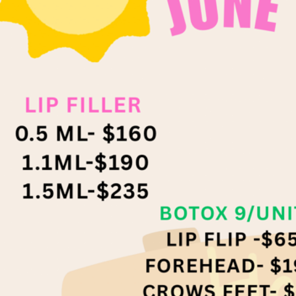 JUNE 0.5 ML Price at beautybydeannette in San Antonio, TX