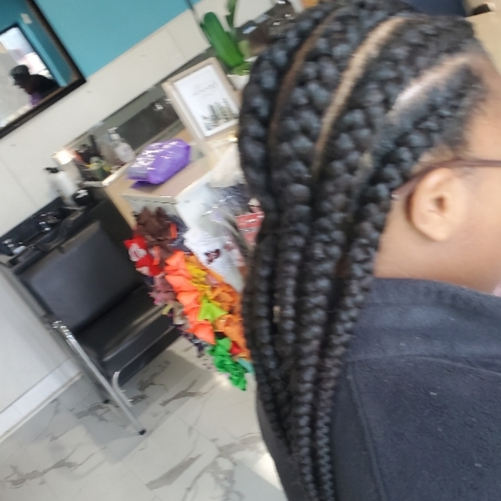 Cornrow at Djina Braiding in Grand Prairie, TX