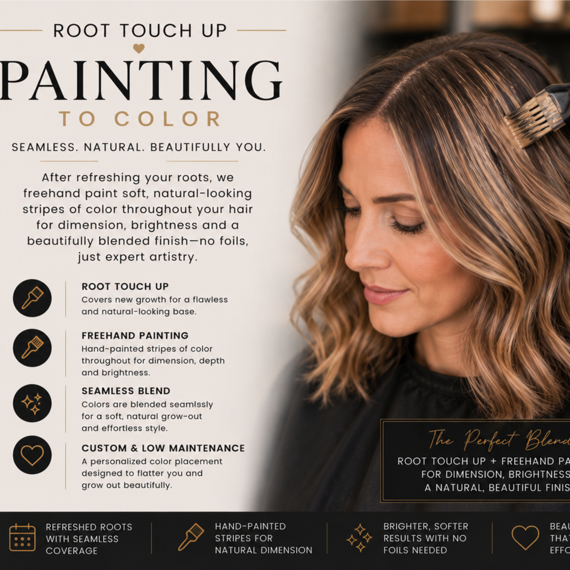 Add Painting To Color Touch Up Only at Jeremiah Jacob Levin Hairstyling in Coronado, CA