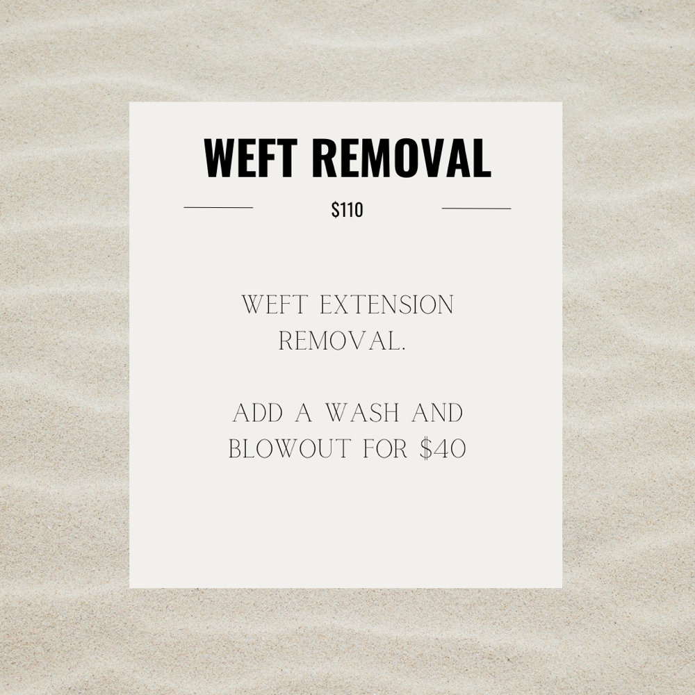 Weft Removal