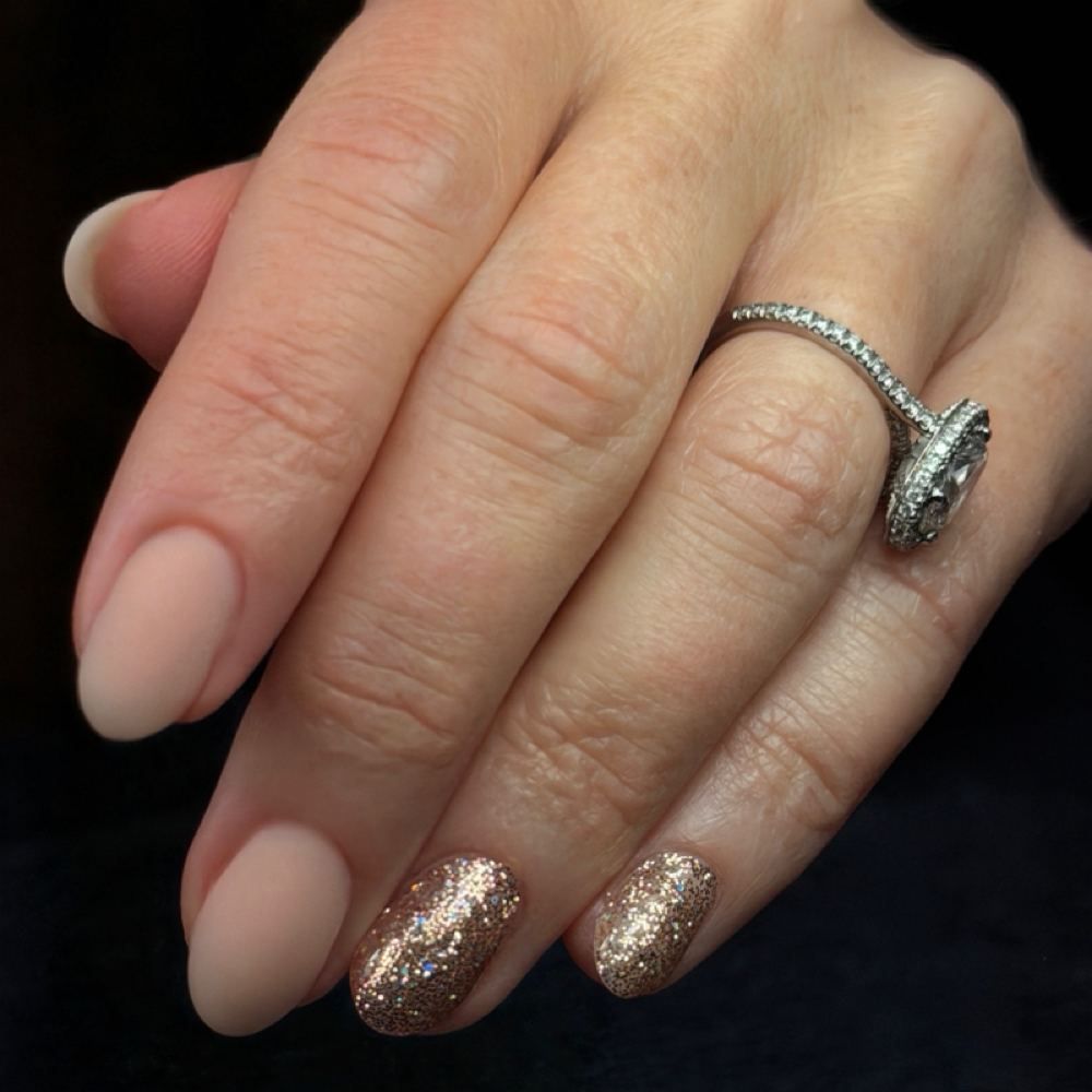 European Style Hard Gel Mani at Radiant Nails in Bentonville, AR