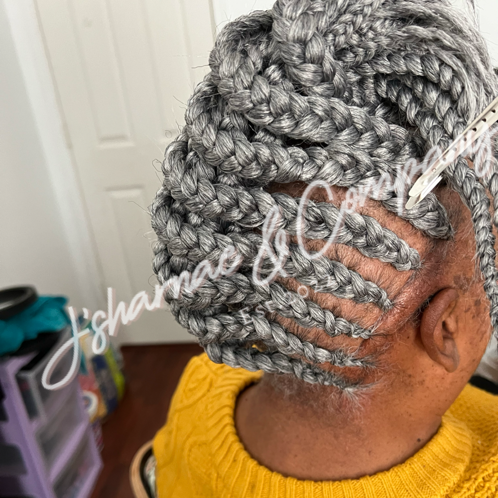 TWINS BRAIDED UPDO