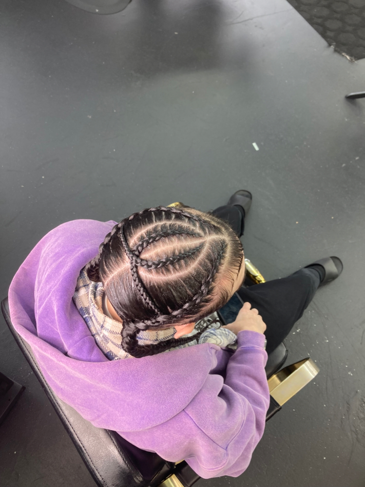 Men Freestyle Braids (whole Head)