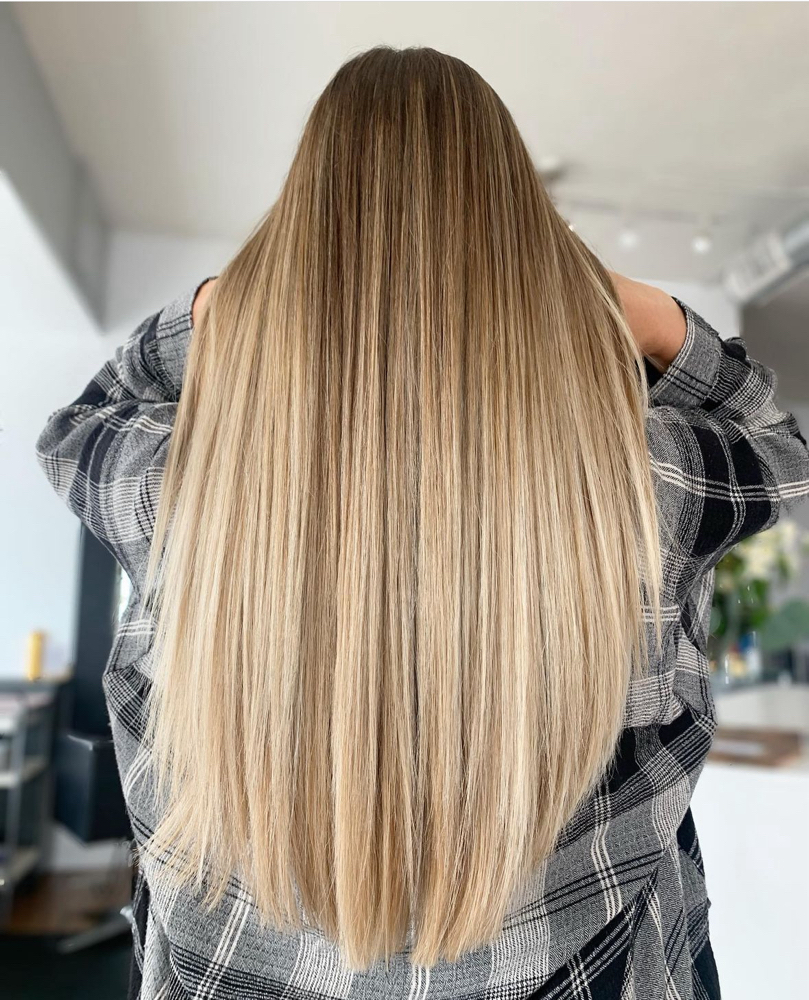 Mini Balayage/Lived-In Color+Cut at Cove Collective Salon in La Jolla, CA