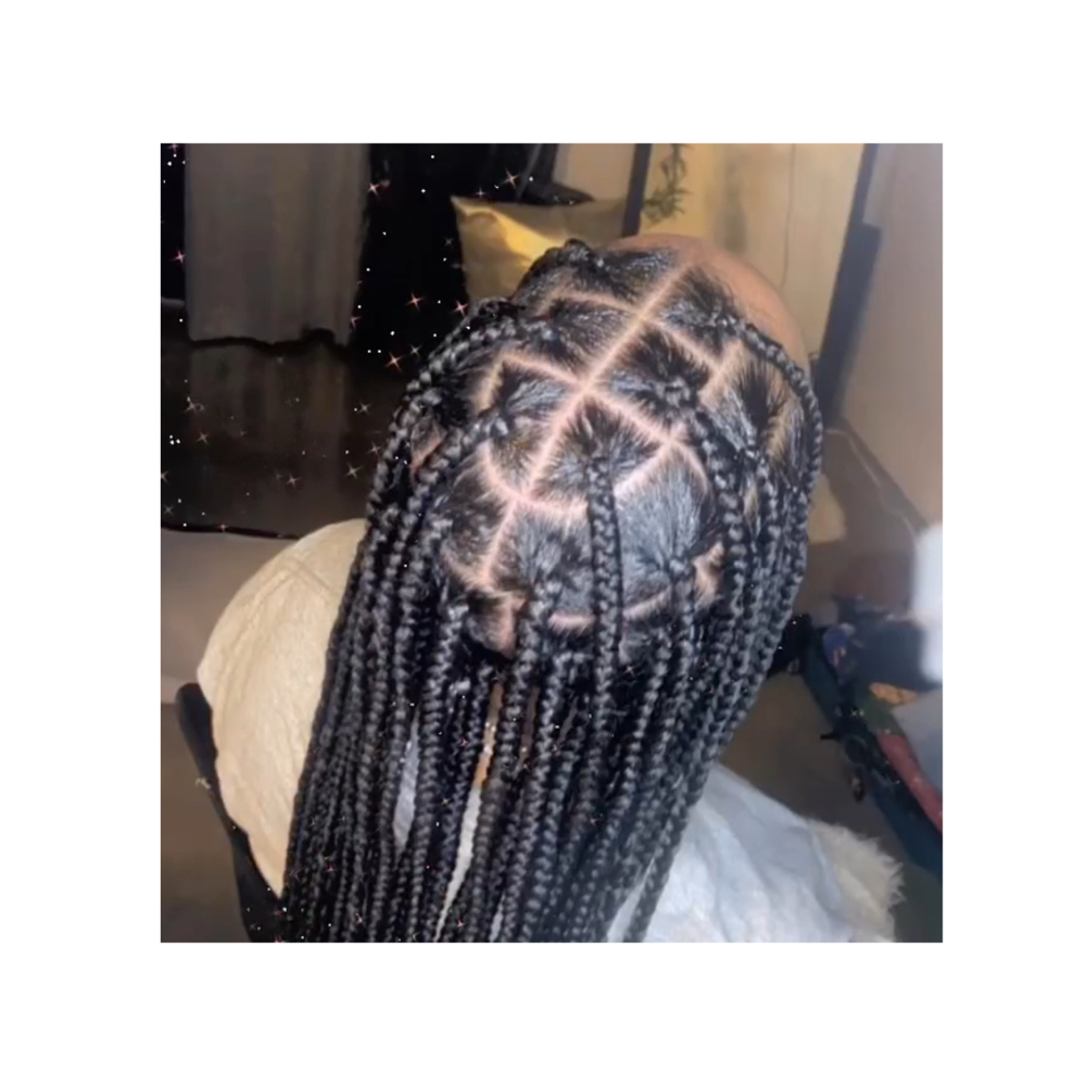 Large Knotless braids