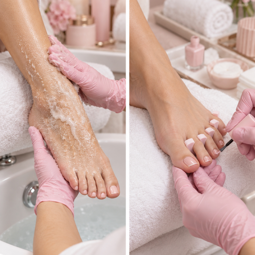 Pedicure Polish at 🎀Pink Diamond Beauty studio🎀 in Irving, TX