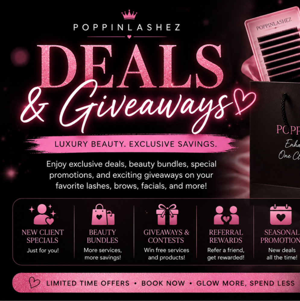 Model Deals/ Giveaway at Poppinlashez