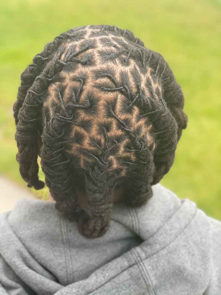 Loc Style(Braids & Barrel Rolls)