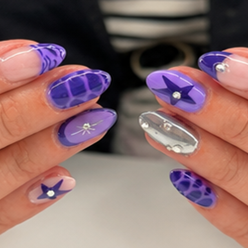 Structure Gel Mani (With Design) at Clawz By Ally in Cumberland, MD