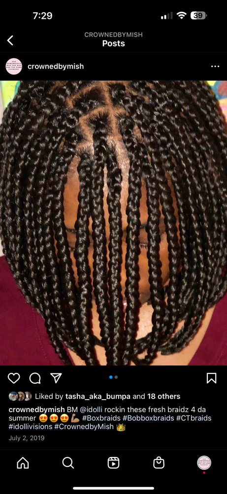 Box Braid Bob (medium)