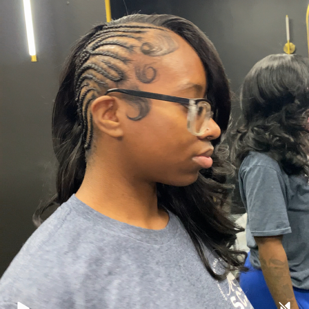 Half braids , Half Quickweave at Sassy Stylez in Charlotte, NC