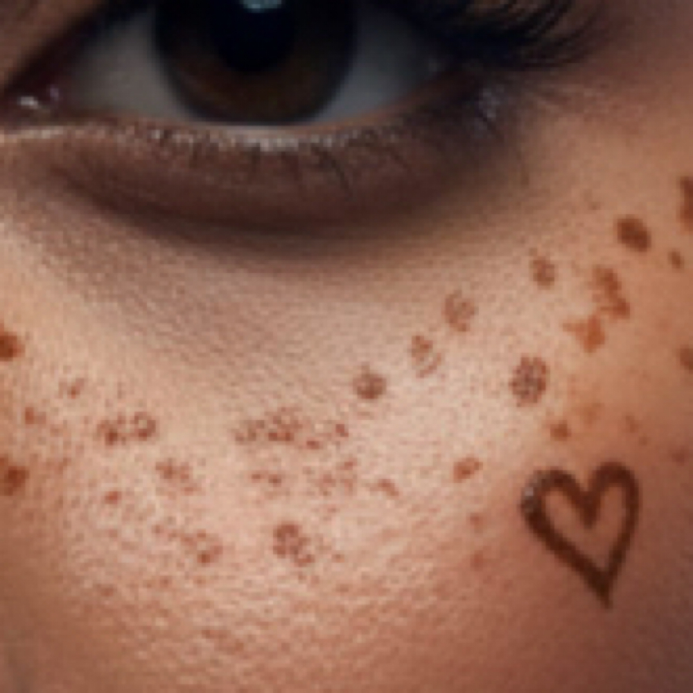 Henna Heart Freckles at Blade By Rae | Geode Spa in Clarksville, IN
