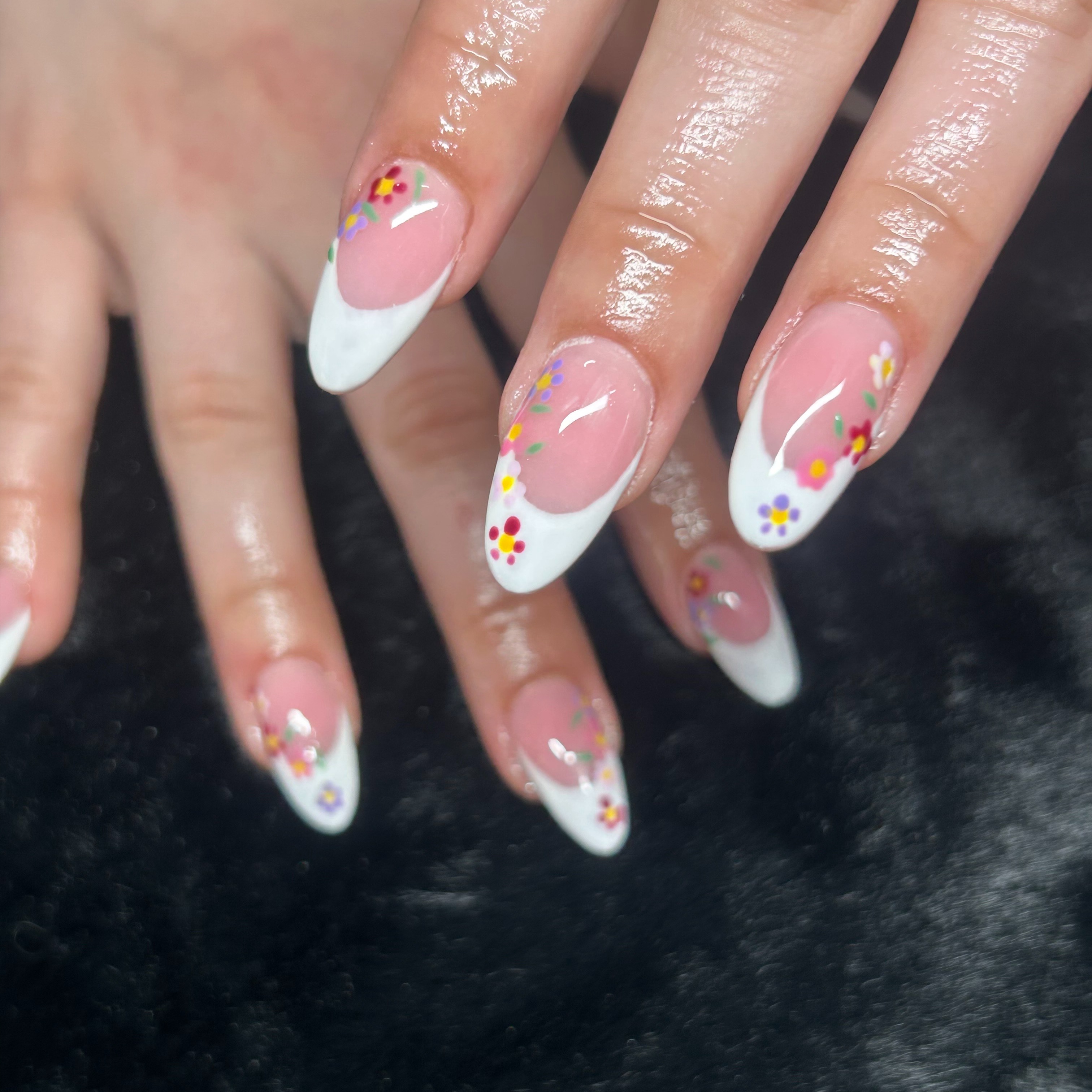 Full Art Acrylic Fill-in at Rumors Hair & Nail Salon in Burton, MI