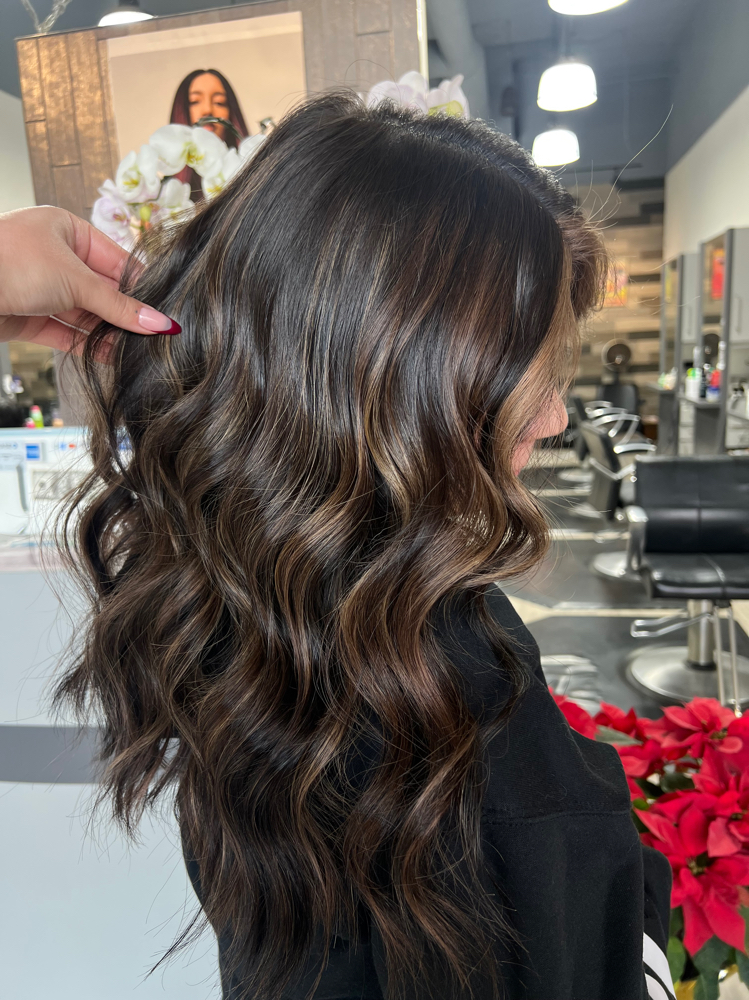 Lowlights at HairByEmZulema in Riverside, CA