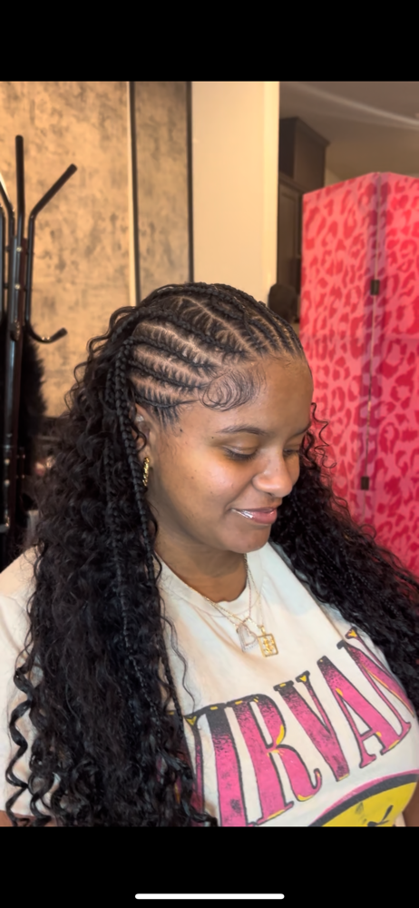 Freestyle Knotless Braids at SLICKDBYVIC in Raleigh, NC