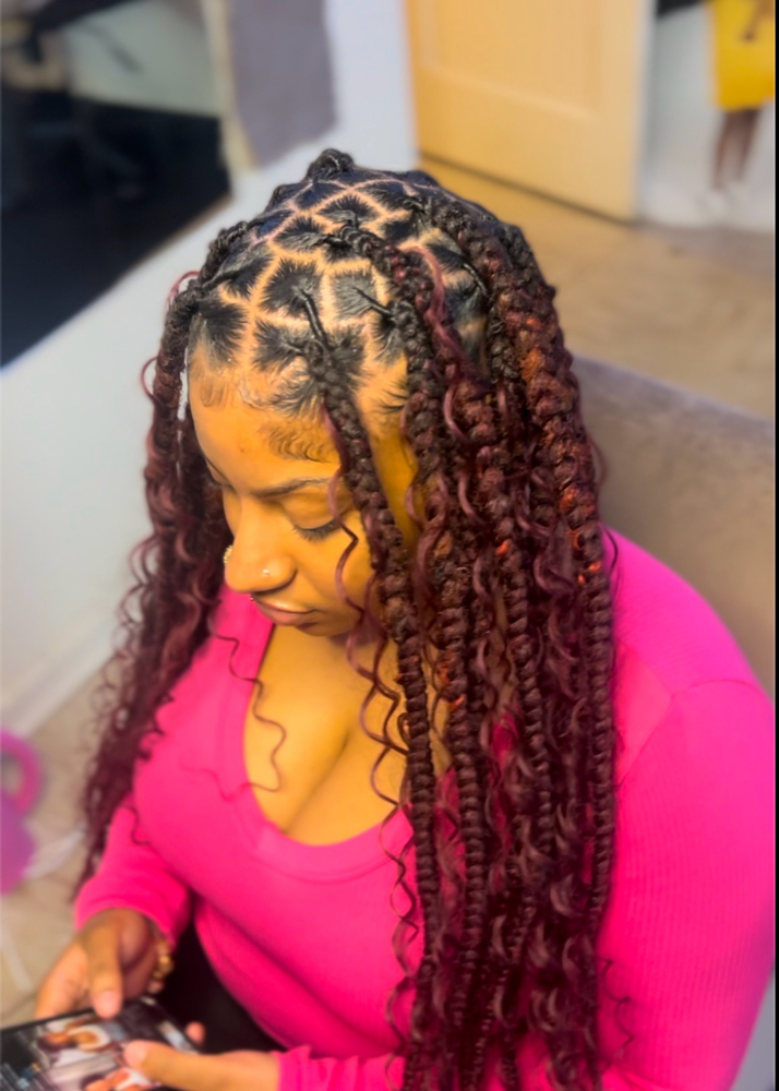 Locs With Hair Added
