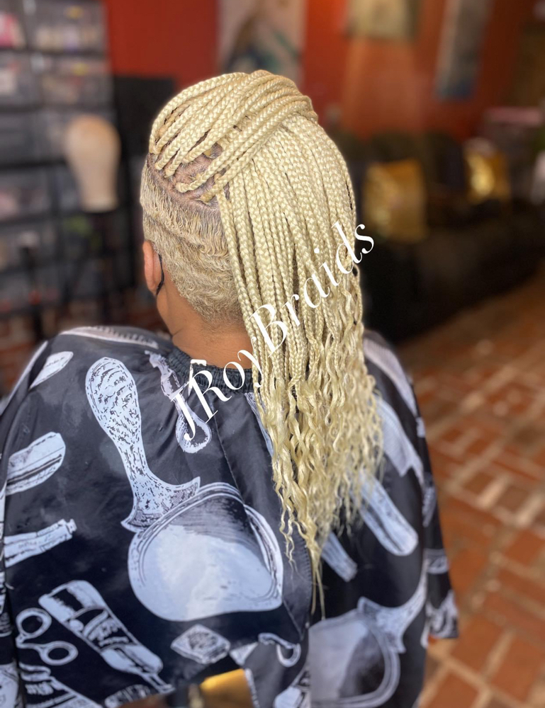 20” Shave Sides & Back Box Braids