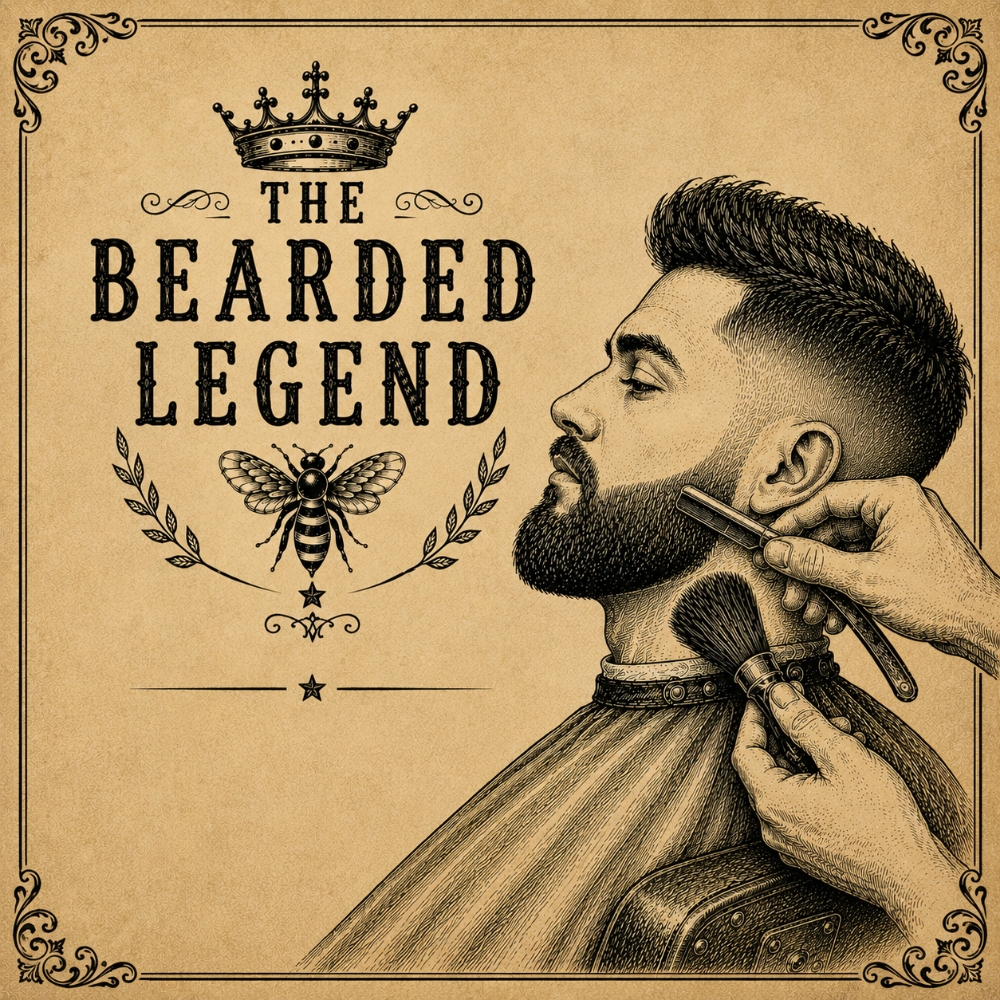 The Bearded Legend at lily flagg barbershop in Huntsville, AL