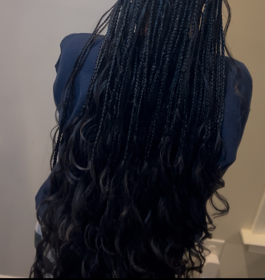 Small French Curl Braids