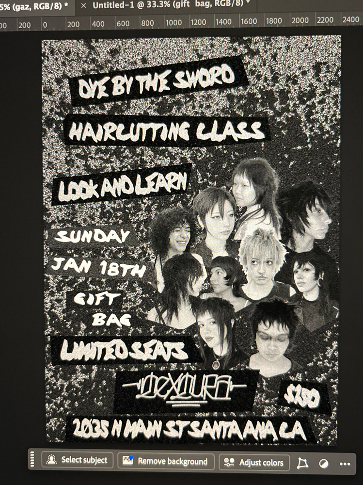 Haircutting Class Ticket at dye by the sword in Los Angeles, CA