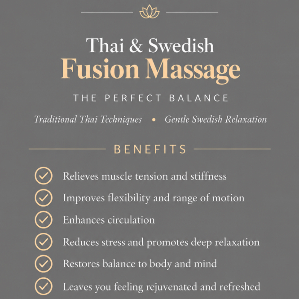 Thai & Swedish Fusion Massage at Glendale Thai Massage & Head Spa in Glendale, AZ