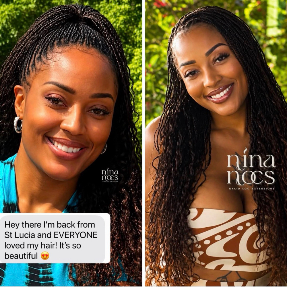 300 OMBRE CURLY BRAIDLOCS at NinaNocs in Orlando, FL
