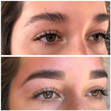 Brow wax and tint
