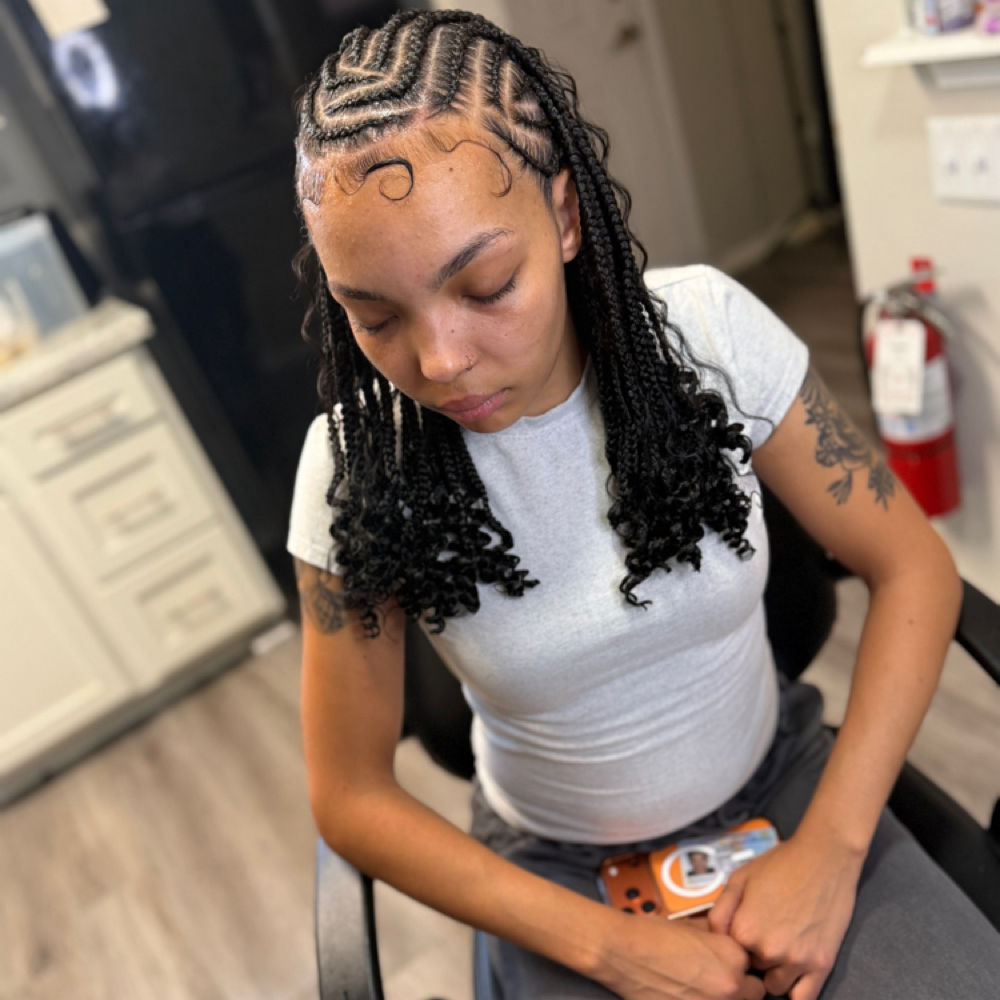 Fulani Braids (Boho) at Braided Perfection in Fayetteville, AR