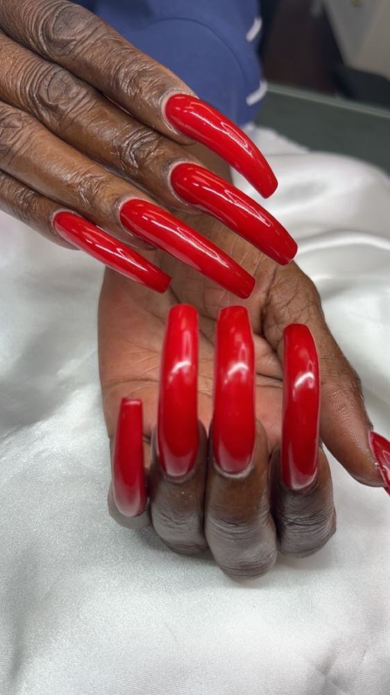 Extra Long Nail Repair at Polished Nail Salon in Augusta, GA
