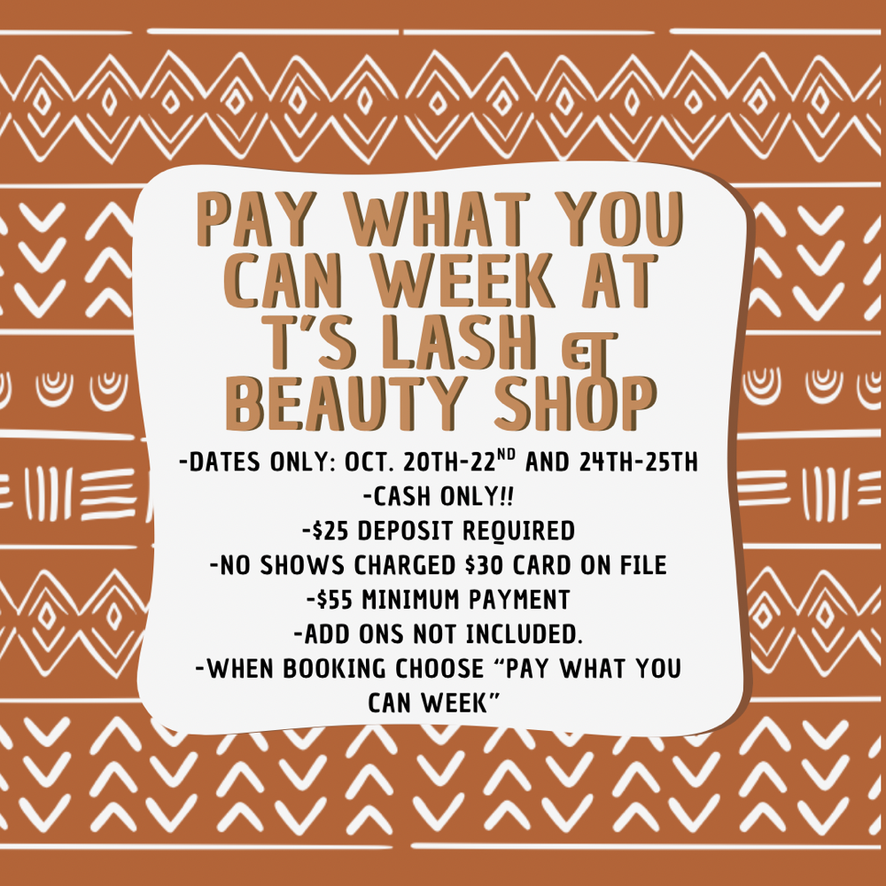 Pay what you can week