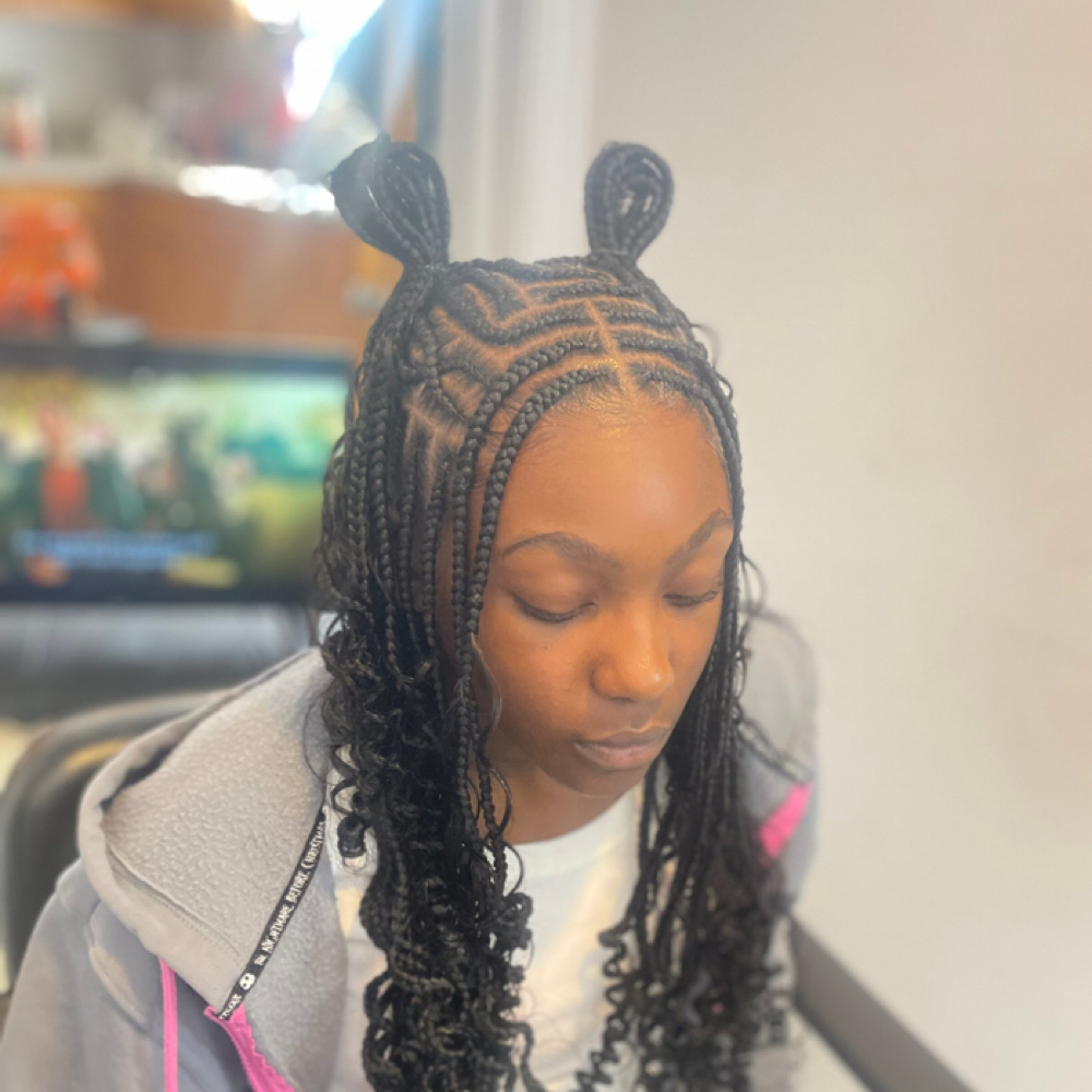 Boho Fulani Braids Style at IAmHair Beauty Studio in Buffalo, NY
