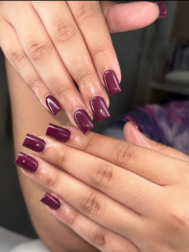 ACRYLIC fullset SOILD COLOR at Cosecha nails and beauty in Haverhill, MA