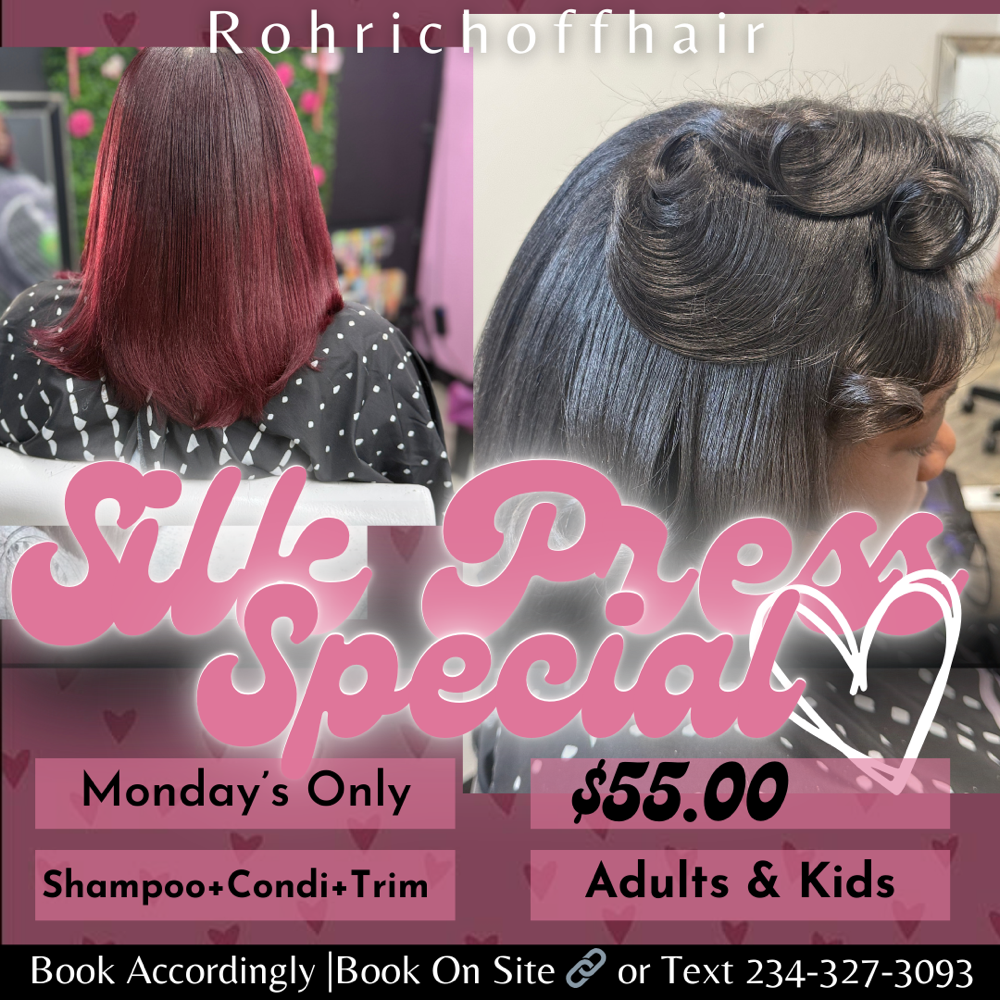 Monday’s Silk Press