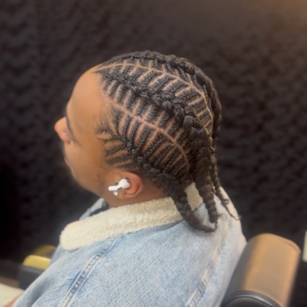 Mens braid design (7 + Braids) at Hair On Ten Salon in pittston, PA