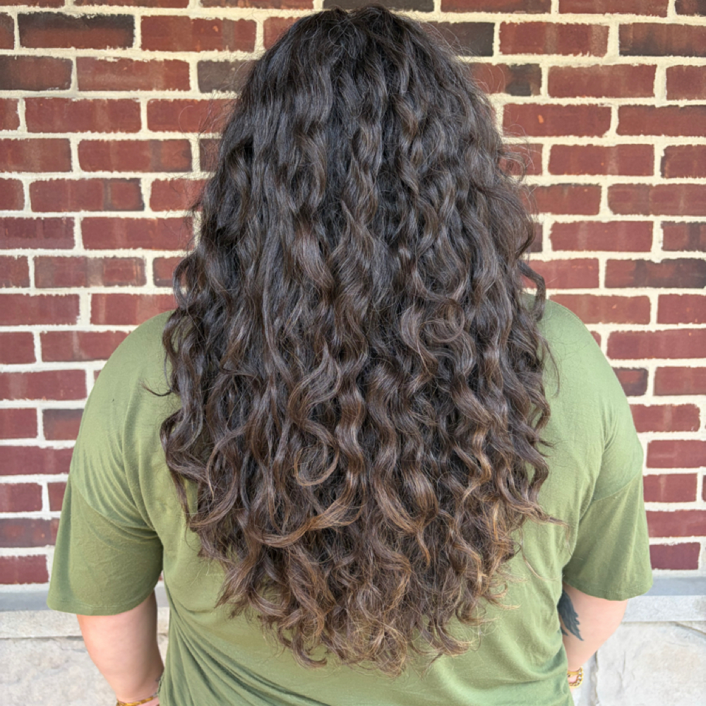 Long and/or Thick Hair at Knot Just Curly in Crown Point, IN