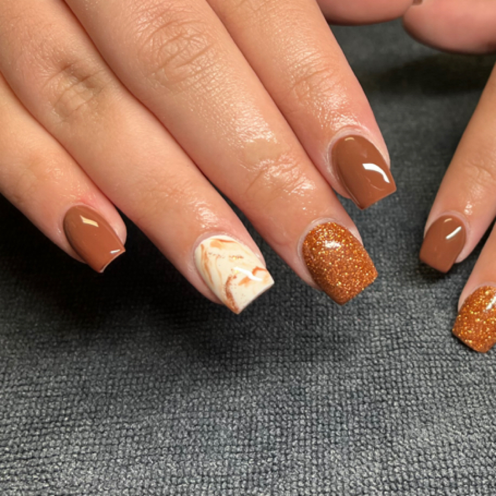 Short Acrylic Full Set at Nailz By Liz in Plainfield, IL