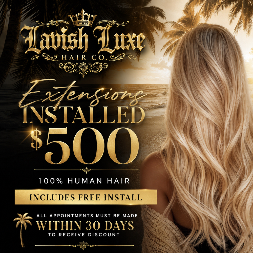 Custom Extenstion Special at Lavish Luxe Hair Co in Garland, TX