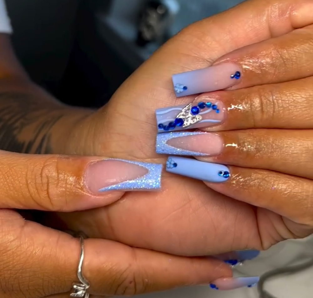 Long Acrylic Nails