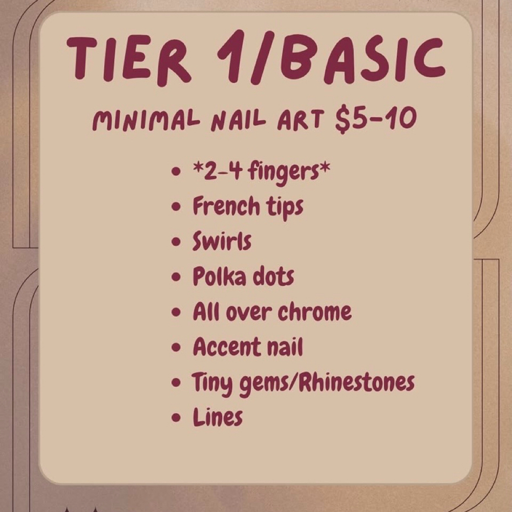 Nail Art Tier 1 at Ardent Salon & Barbershop in Edinburg, VA