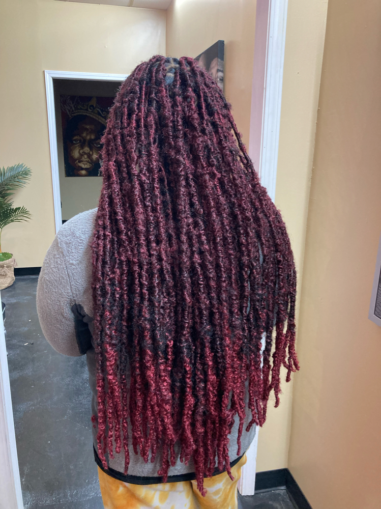 Butterfly locs Butt Length