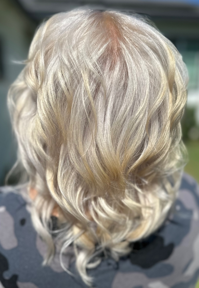 Platinum Root Touch Up at My Beauti Lounge in San Bernardino, CA