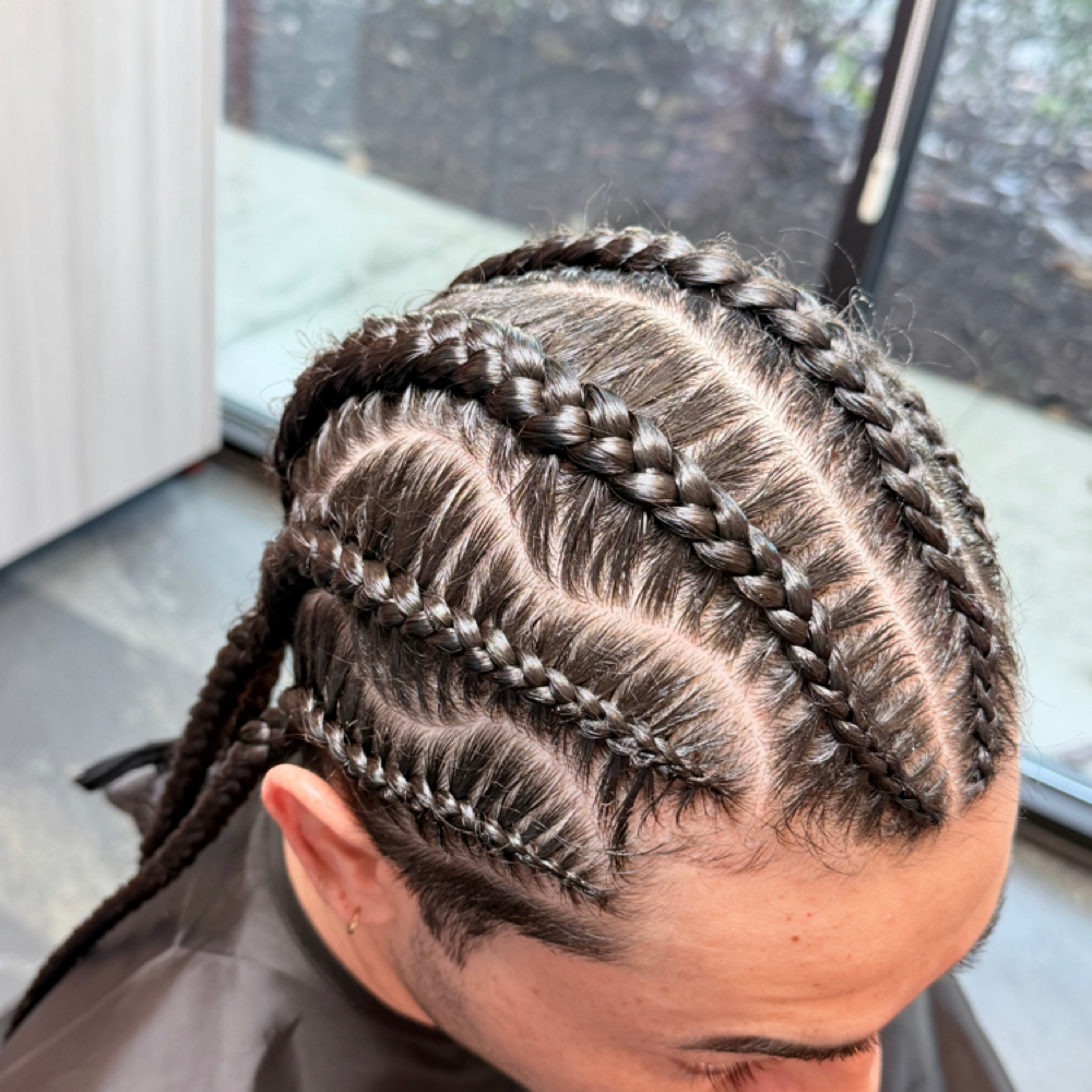Basics Cornrows at Braids Bliss in Santa Clara, CA