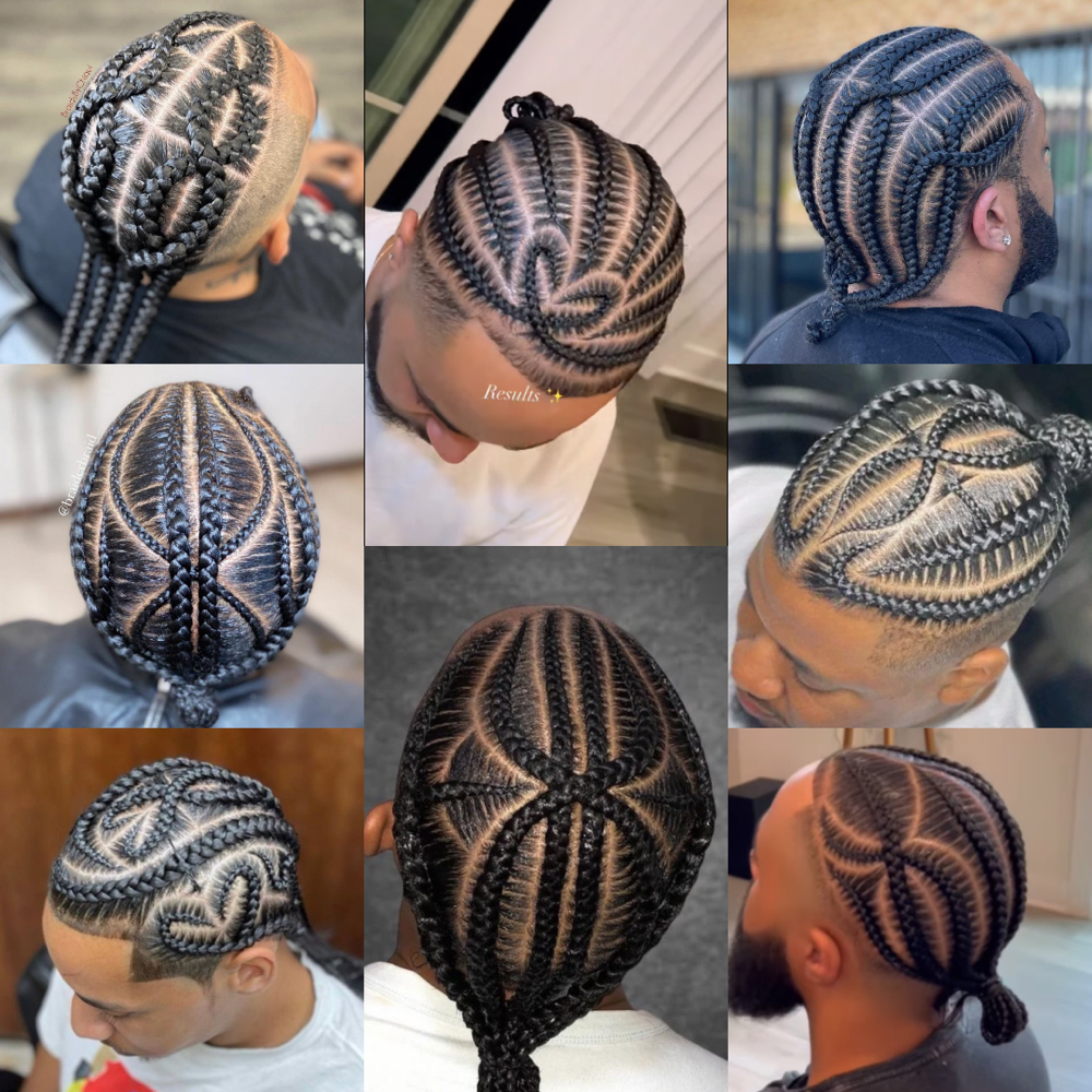 Men’s Cornrows DELUXE PACKAGE at Impeccable Beauty in Clarksville, TN