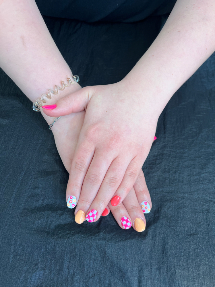 Structured Gel  + Nail Art/French