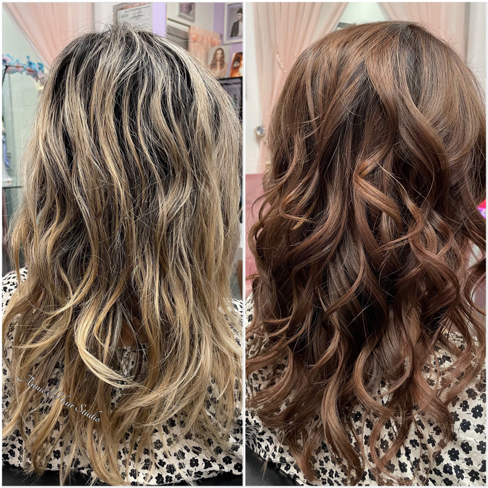 Root Touchup Balayage+Tone / Long