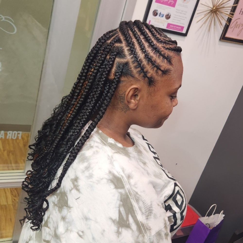 Lemonade Knotless Braids at Empire Beauty Bar in Cincinnati, OH