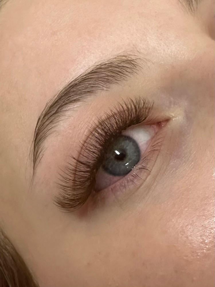 Full Volume Set with Brown Lashes