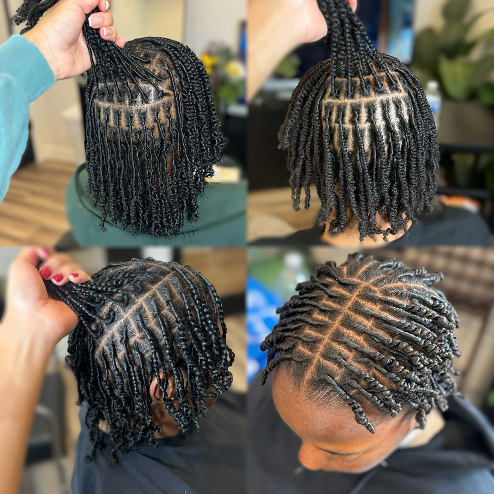 Two Strand Twist Starter Locs at Tamia English in Phoenix, AZ