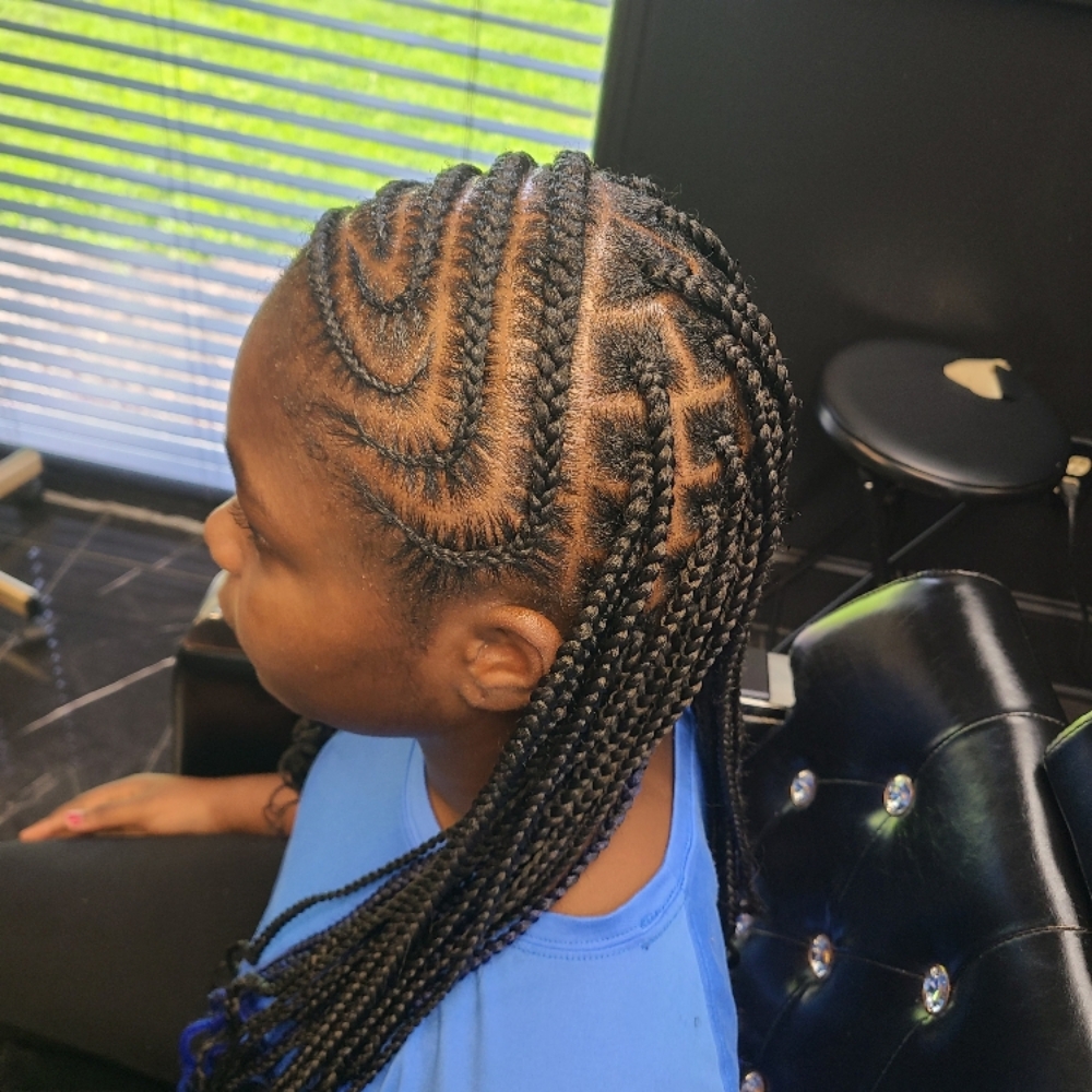 KIDS TRIBAL KNOTLESS BRAIDS (2-12) at Ambitiouz Creationz in Columbia, SC