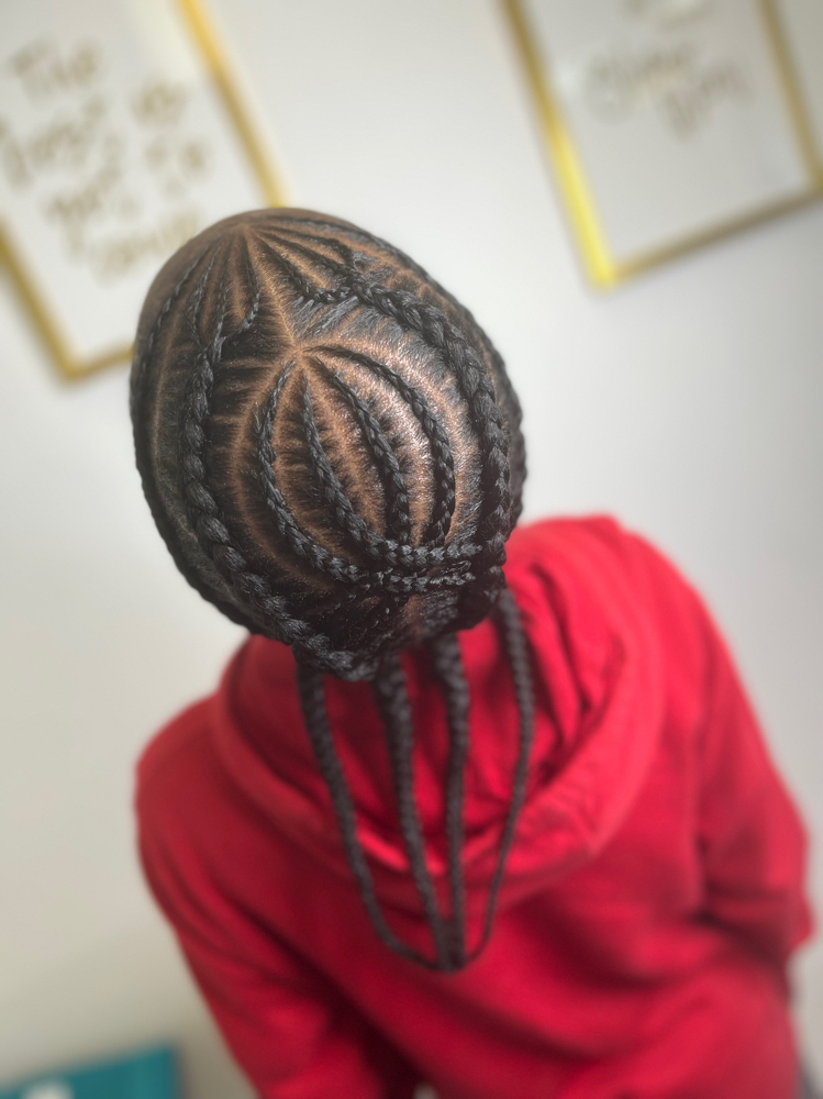 Men Braids W/Desgin